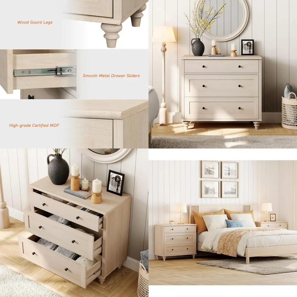 Комод с 3 ящиками для спальни, широкий комод для детских комнат, деревянный шкаф для хранения в стиле Century, компактные комоды для детских, прихожей и гостиной
Комод с 3 ящиками для спальни, широкий комод для детских комнат, деревянный шкаф для хранения в стиле Century, компактные комоды для детских, прихожей и гостиной