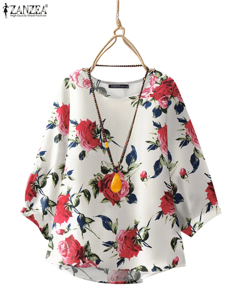 ZANZEA Elegant Korean Tops Loose Printed Pullover Women Blouses 2025 Bohemian 3/4 Lantern Sleeve Shirts Female O-Neck Tunics
ZANZEA Elegant Korean Tops Loose Printed Pullover Women Blouses 2025 Bohemian 3/4 Lantern Sleeve Shirts Female O-Neck Tunics