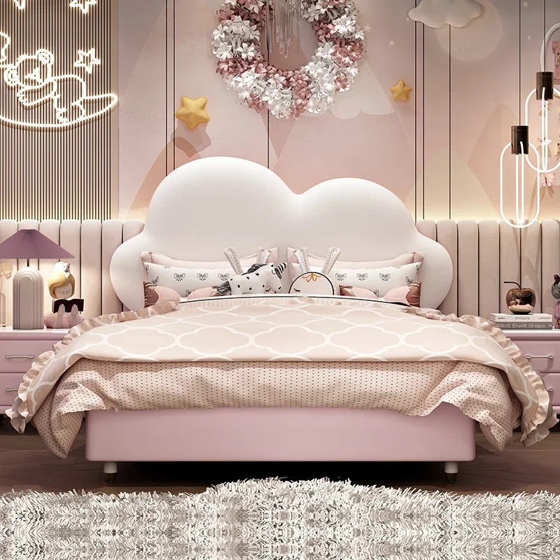 Cloud children's bed girl pink girl dream castle solid wood simple modern cloud cute white princess bed
Cloud children's bed girl pink girl dream castle solid wood simple modern cloud cute white princess bed