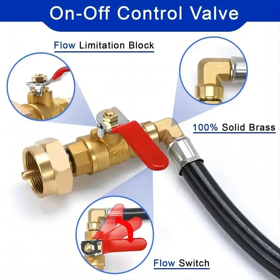 1 lb Propane Tank Refill Adapter Kit,3 ft Hose with Safety Shutoff Valve, Easily Fill 1 lb Bottles from 20 lb Tank
1 lb Propane Tank Refill Adapter Kit,3 ft Hose with Safety Shutoff Valve, Easily Fill 1 lb Bottles from 20 lb Tank