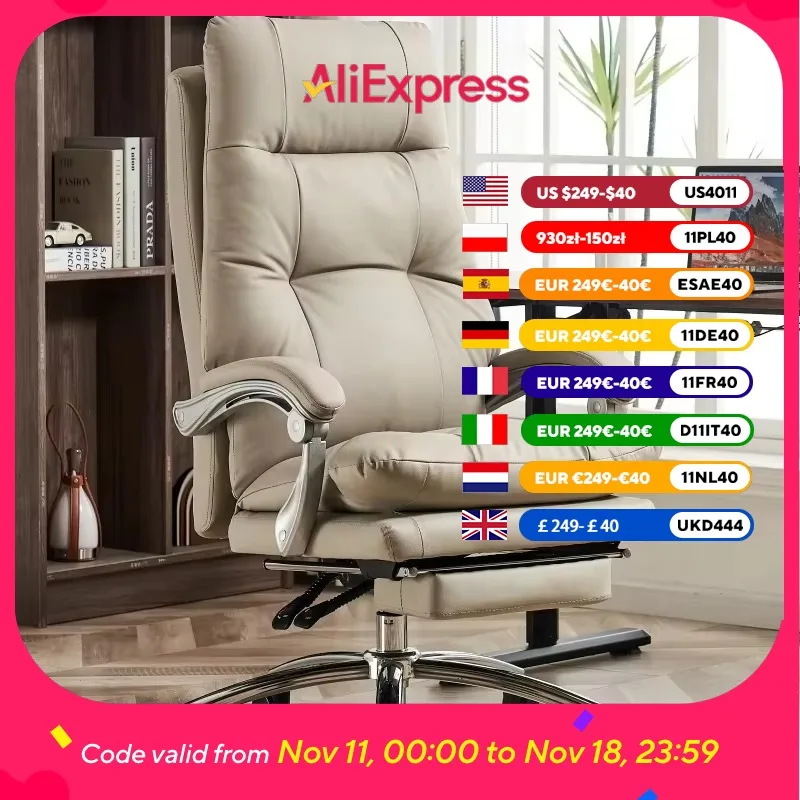 Comfy Support Office Chair Armrest Headrest Luxury Rolling Recliner Gaming Chairs Relaxing Designer Silla De Oficina Furniture
Comfy Support Office Chair Armrest Headrest Luxury Rolling Recliner Gaming Chairs Relaxing Designer Silla De Oficina Furniture