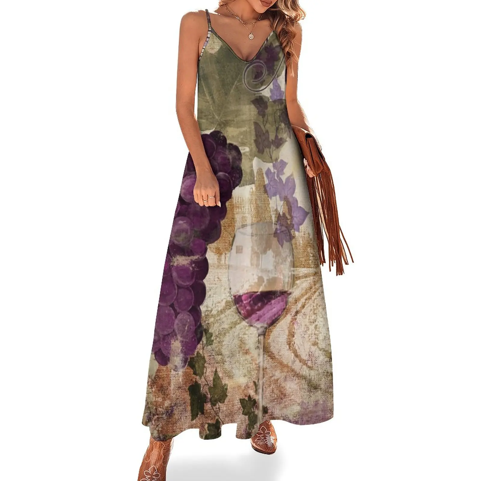 Wine Country Medoc Sleeveless Dress Women long dress Casual dresses Women's summer dress Aesthetic clothing
Wine Country Medoc Sleeveless Dress Women long dress Casual dresses Women's summer dress Aesthetic clothing