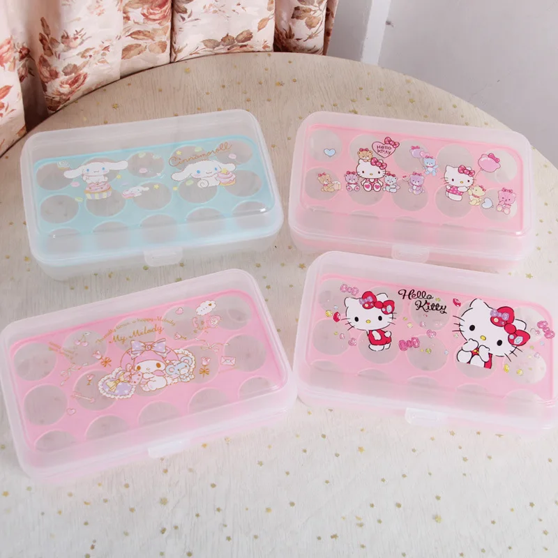 Hello Kitty Anti Drop Egg Box Cartoon Storage High Beauty Household Refrigerator Food Grade Fresh Egg Box Accessories Wholesale
Hello Kitty Anti Drop Egg Box Cartoon Storage High Beauty Household Refrigerator Food Grade Fresh Egg Box Accessories Wholesale