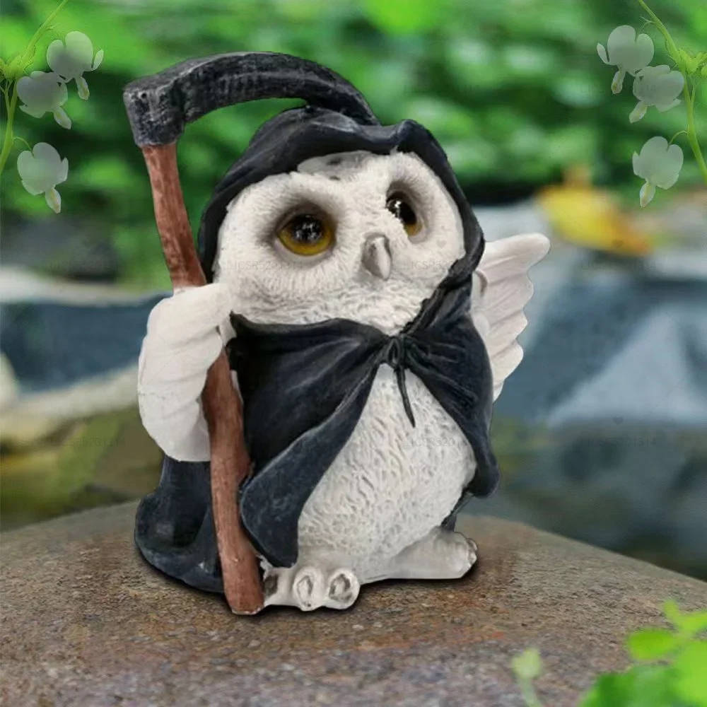 New Dark Death Ghost Reaper Owl Resin Jewelry Crafts European Vintage Statue Home Accessories Decorative Statue Collection Gift
New Dark Death Ghost Reaper Owl Resin Jewelry Crafts European Vintage Statue Home Accessories Decorative Statue Collection Gift