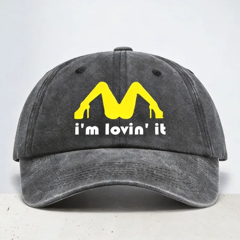 I'm Loving It baseball cap Funny Joke Rude Summer Dad caps fashion Vintage Washed Denim Hat adjustable Snapback hats
I'm Loving It baseball cap Funny Joke Rude Summer Dad caps fashion Vintage Washed Denim Hat adjustable Snapback hats