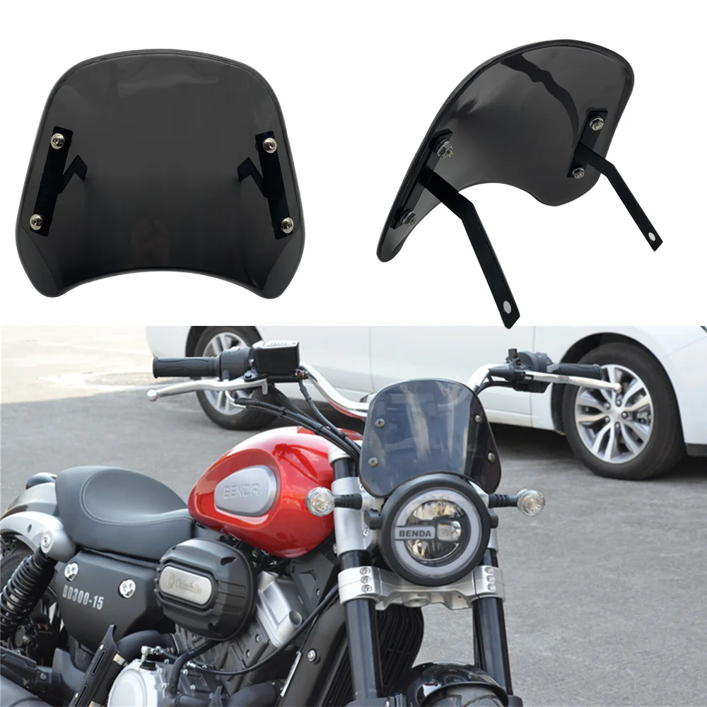Black LENS Lamp Protector ABS Plastic Fairing Motorcycle Front Windshield Windscreen Wind Deflector For BENDA 300 BD Jingira 300
Black LENS Lamp Protector ABS Plastic Fairing Motorcycle Front Windshield Windscreen Wind Deflector For BENDA 300 BD Jingira 300