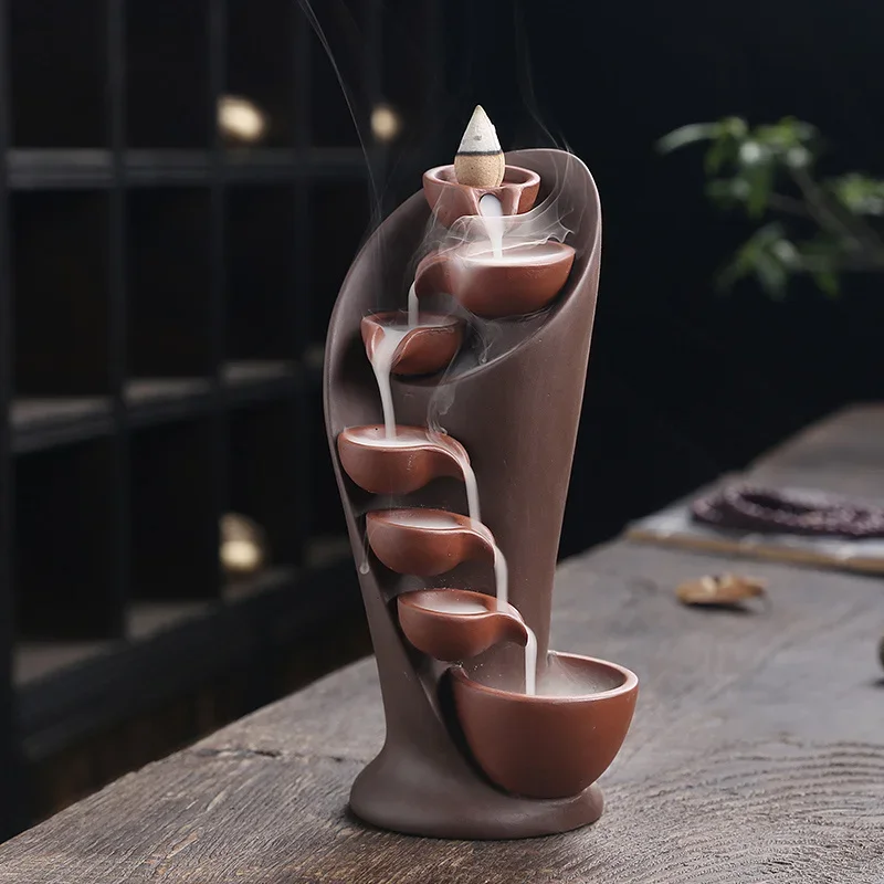 1 exquisite ceramic waterfall incense burner holder - beautiful home decoration, creating a room atmosphere
1 exquisite ceramic waterfall incense burner holder - beautiful home decoration, creating a room atmosphere