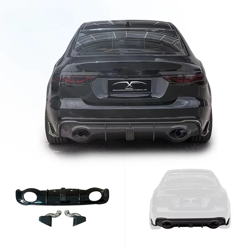for 2021-2024 Jaguar XE Rear Bumper Customizable Carbon Fiber Rear Diffuser with Tailpipe Body Kit Modification Upgrade Kit
for 2021-2024 Jaguar XE Rear Bumper Customizable Carbon Fiber Rear Diffuser with Tailpipe Body Kit Modification Upgrade Kit