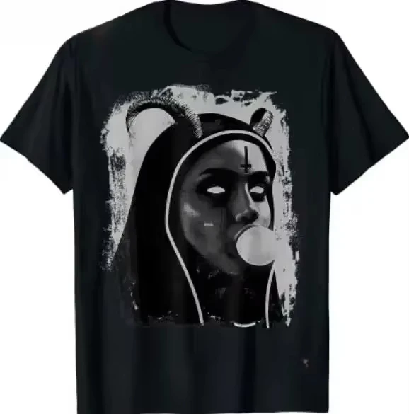 Hot Selling Black Men's Nun Print Round Neck T-shirt Summer 100% Pure Cotton Loose Casual Outdoor Street Short Sleeved Shirt
Hot Selling Black Men's Nun Print Round Neck T-shirt Summer 100% Pure Cotton Loose Casual Outdoor Street Short Sleeved Shirt