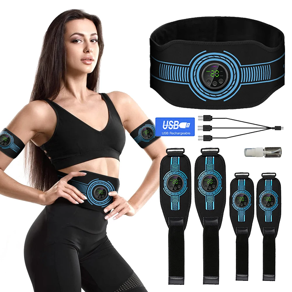 EMS Abdominal Toning Belt Abs Muscle Trainer USB ReCharge Muscle Toner Body Waist Belly Massager Weight Loss Fitness Equiment
EMS Abdominal Toning Belt Abs Muscle Trainer USB ReCharge Muscle Toner Body Waist Belly Massager Weight Loss Fitness Equiment