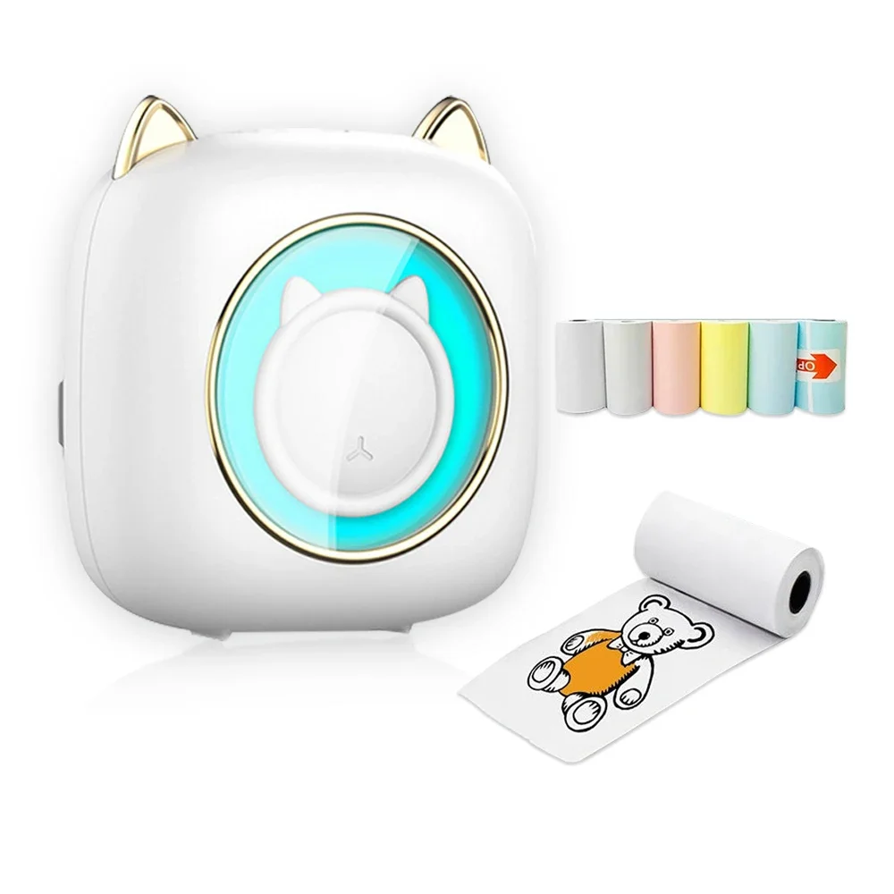 C23 Mini Pocket Thermal Label Printer Smart Portable Photo Printer with RGB light
C23 Mini Pocket Thermal Label Printer Smart Portable Photo Printer with RGB light