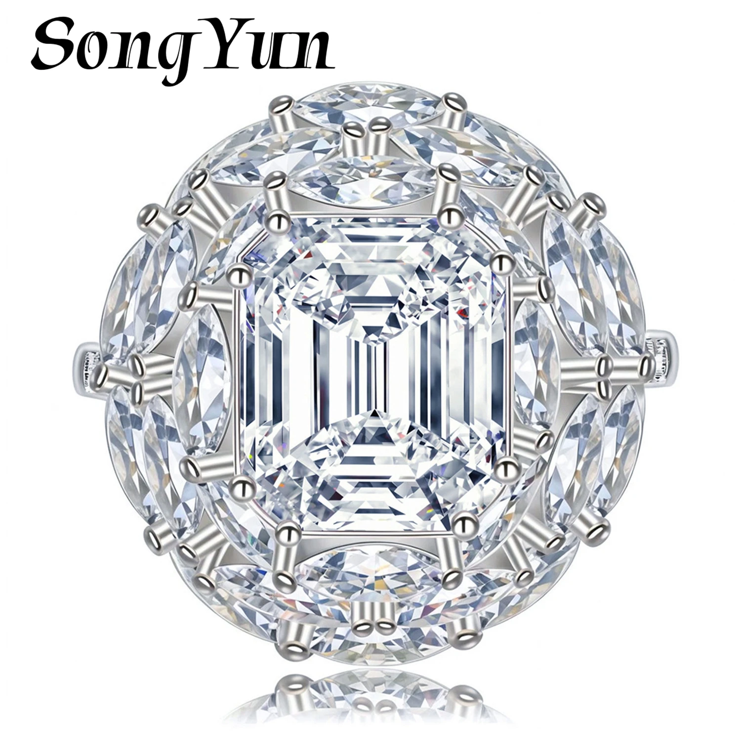 SongYun Jewelry 925 Sterling Silver Ring Moissanite D Color VVS1 Designer Royal Timeless Exquisite Rings Diamond Accessories
SongYun Jewelry 925 Sterling Silver Ring Moissanite D Color VVS1 Designer Royal Timeless Exquisite Rings Diamond Accessories