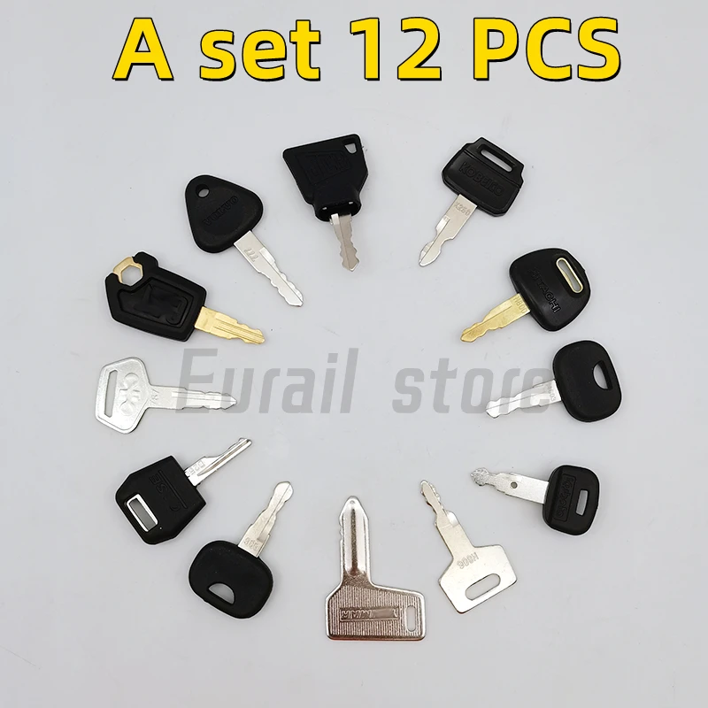 A set 12PCS keys suitable for Caterpillar、JCB、Hitachi、KOBELCO、Kubota、Yanmar14603、14607、777、787 Ignition start、door lock key
A set 12PCS keys suitable for Caterpillar、JCB、Hitachi、KOBELCO、Kubota、Yanmar14603、14607、777、787 Ignition start、door lock key