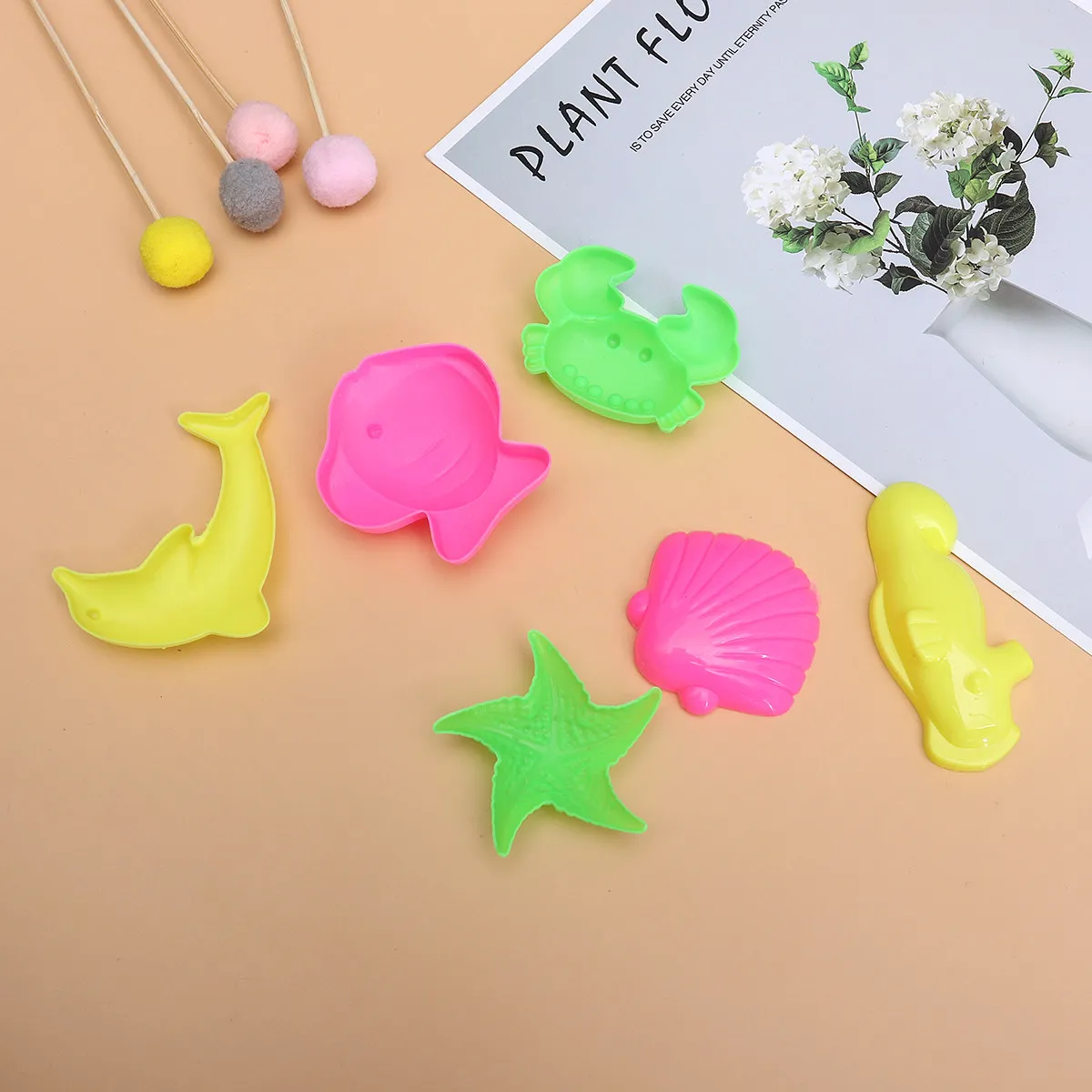 6Pcs Sand Molds Ocean Creature Shapes Beach Play Set for Children Fun Sand Art Making Educational Cognitive Development Gift
6Pcs Sand Molds Ocean Creature Shapes Beach Play Set for Children Fun Sand Art Making Educational Cognitive Development Gift