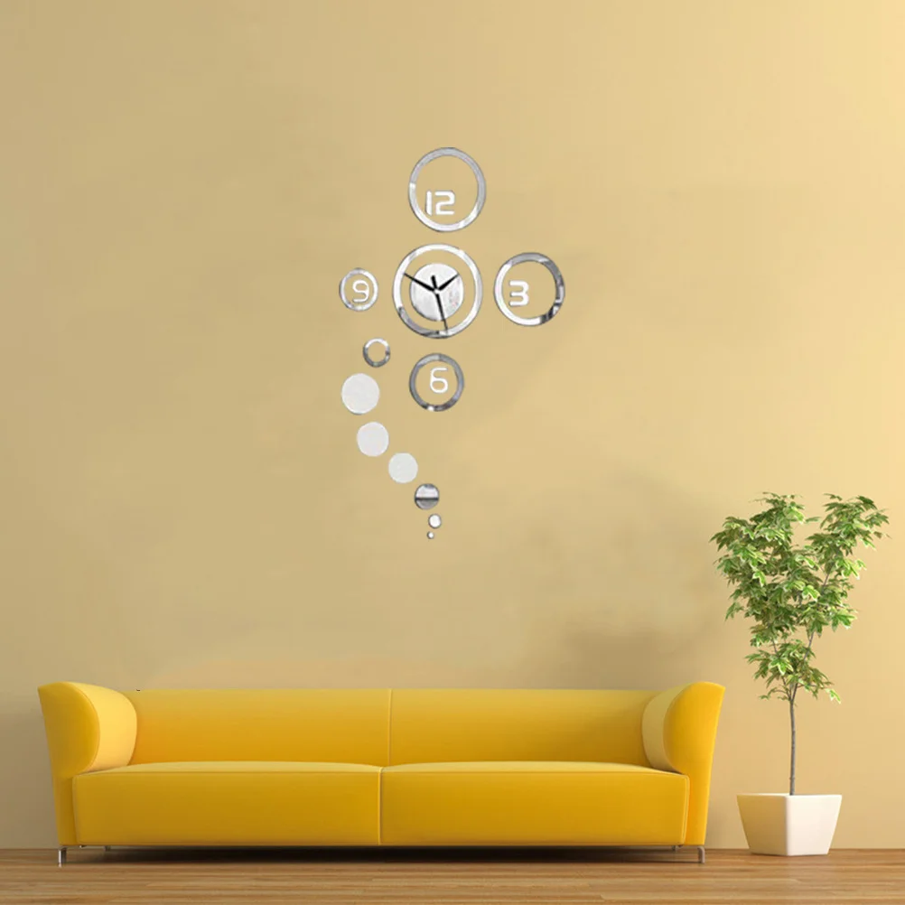 3D Mirror Wall Clock Silver Acrylic Removable DIY Wall Sticker Decoration for Living Room Bedroom Home Office Mirror Sticker
3D Mirror Wall Clock Silver Acrylic Removable DIY Wall Sticker Decoration for Living Room Bedroom Home Office Mirror Sticker