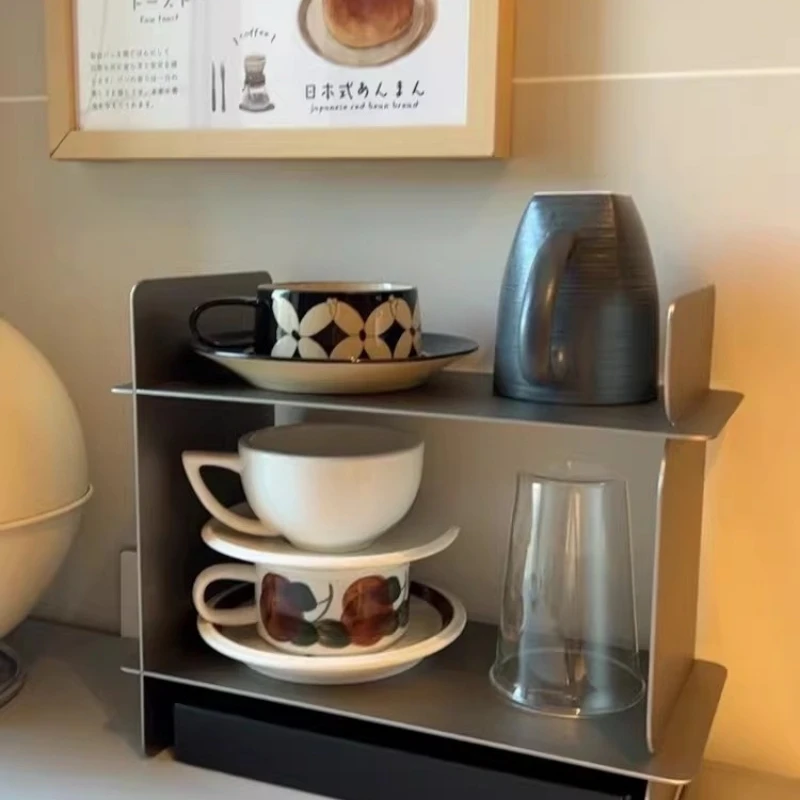 Minimalist ins style coffee cup rack multi-layer desktop cup holder teacup storage finishing display rack stainless steel
Minimalist ins style coffee cup rack multi-layer desktop cup holder teacup storage finishing display rack stainless steel