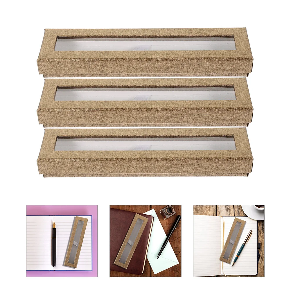 3Pcs Pen Display Boxes Empty Pen Case Organizer Portable Pencil Holder for Practical Use in School Office and Special Occasions 
3Pcs Pen Display Boxes Empty Pen Case Organizer Portable Pencil Holder for Practical Use in School Office and Special Occasions