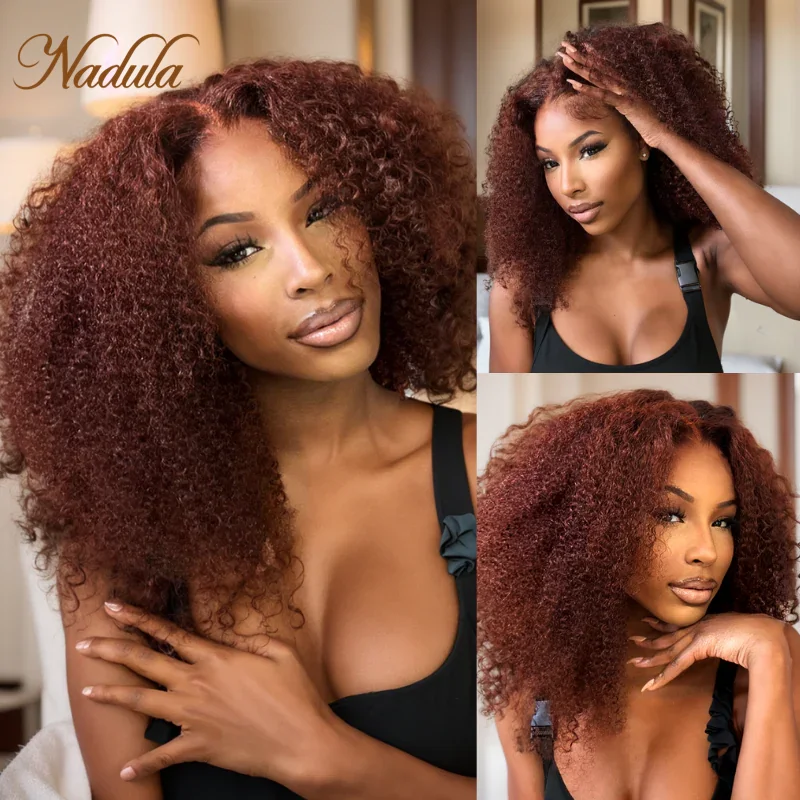 Nadula Hair Bye Bye Knots Wig 7x5 Reddish Brown Color 4C Kinky Curly Pre Bleached Invisible Knots Glueless Curly Put and Go Wig
Nadula Hair Bye Bye Knots Wig 7x5 Reddish Brown Color 4C Kinky Curly Pre Bleached Invisible Knots Glueless Curly Put and Go Wig