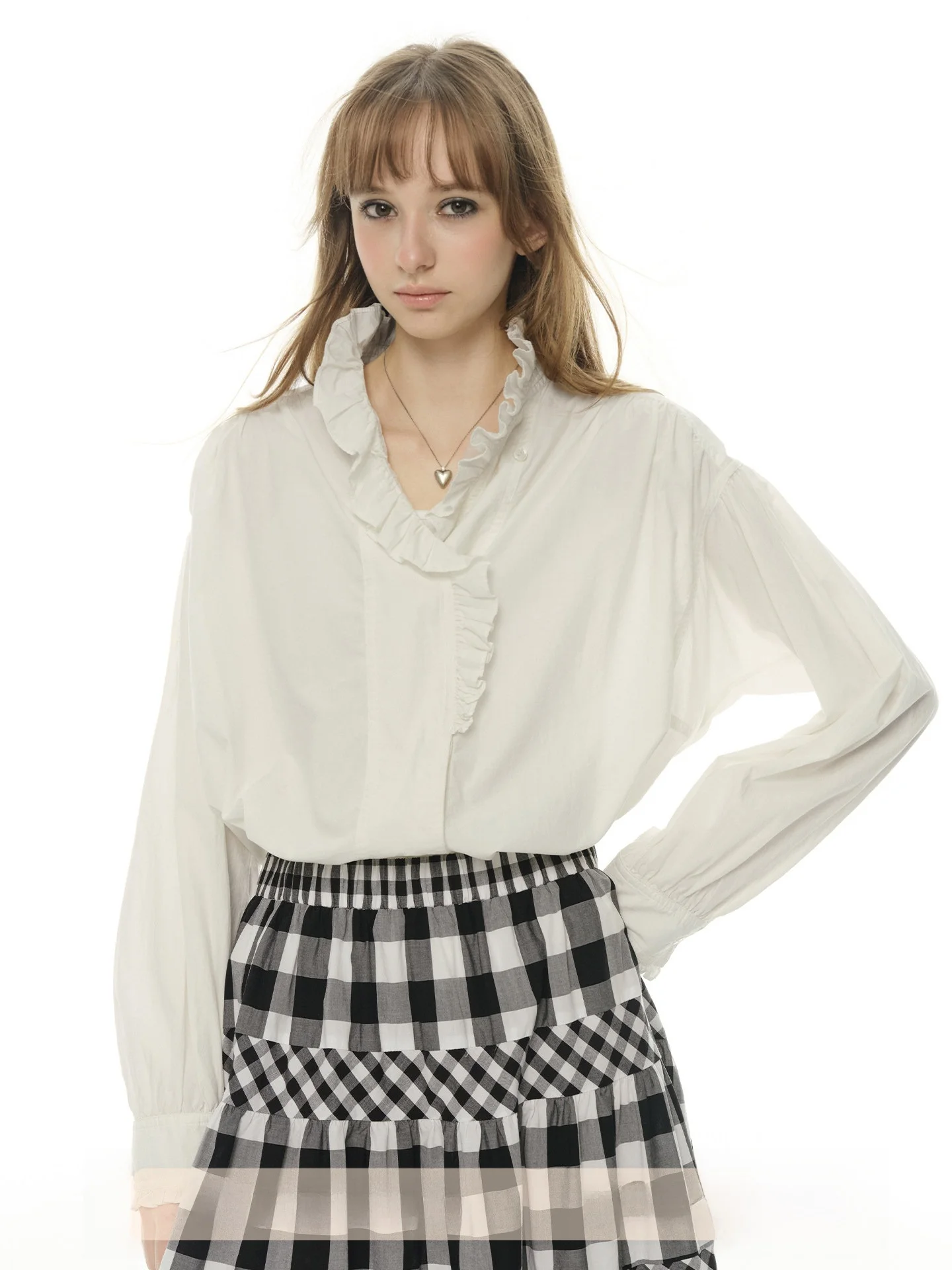 UNRETRO French Style Pure Cotton V-neck Shirt Women's Loose Long Sleeve White Lace Hem Spring Breathable Comfortable Casual S...
UNRETRO French Style Pure Cotton V-neck Shirt Women's Loose Long Sleeve White Lace Hem Spring Breathable Comfortable Casual S...