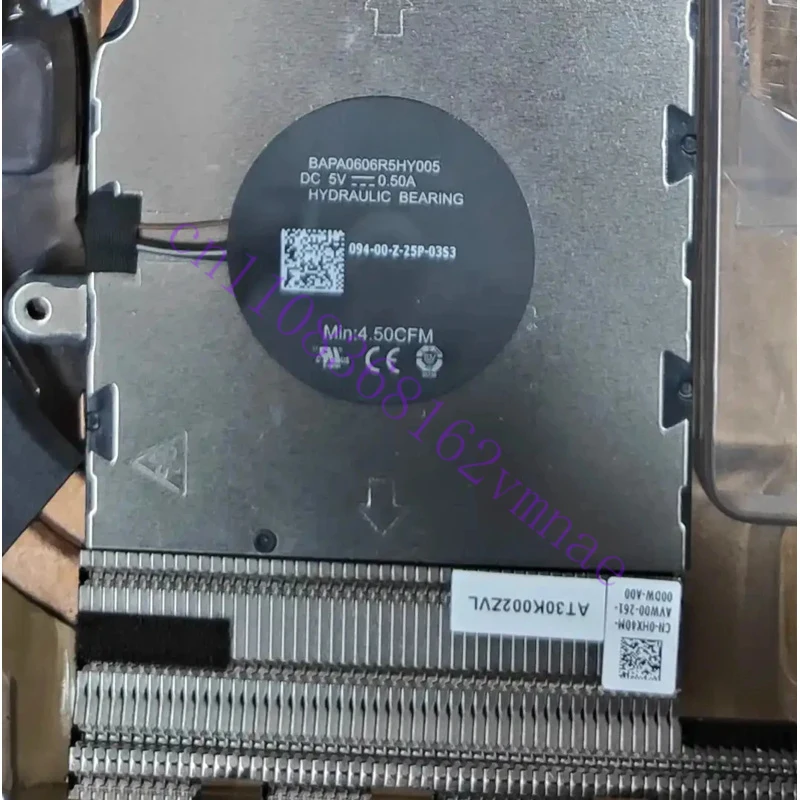 FOR Dell Latitude 5420 E5420 Cooling Fan 0HX40M
FOR Dell Latitude 5420 E5420 Cooling Fan 0HX40M