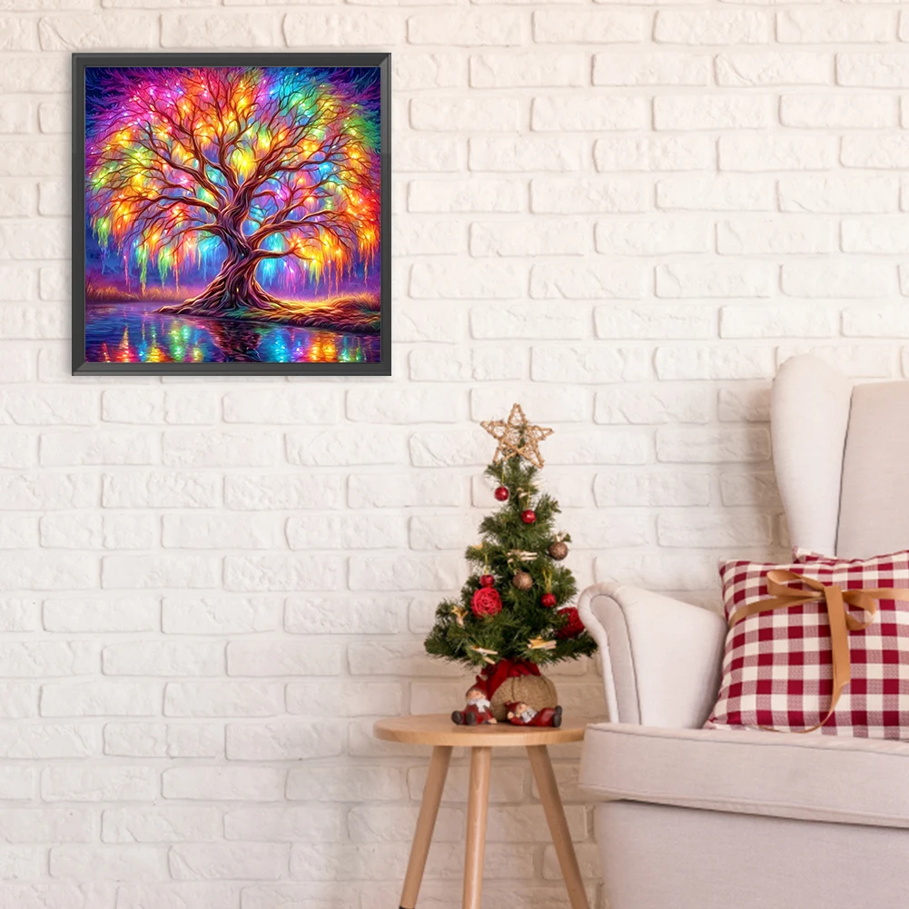 5D DIY Full Round Drill Diamond Painting Colorful Tree by the Lake Decor 30x30cm (B)
5D DIY Full Round Drill Diamond Painting Colorful Tree by the Lake Decor 30x30cm (B)