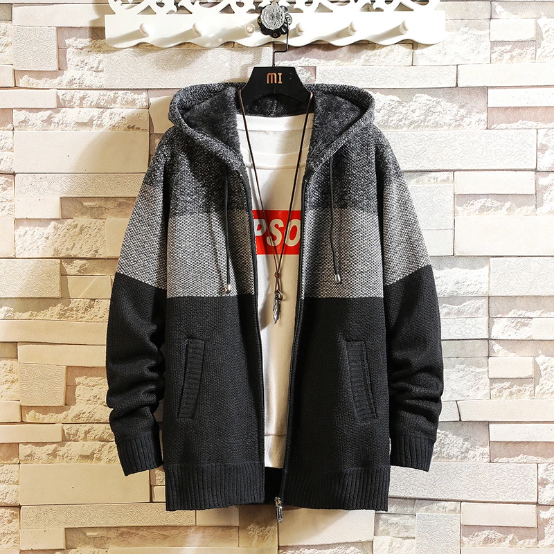 Men Winter Jackets Sweaters Coats Hooded Cardigans Sweaters Good Quality Men Thicker Warm Casual Cardigans Stand Collar Sweaters
Men Winter Jackets Sweaters Coats Hooded Cardigans Sweaters Good Quality Men Thicker Warm Casual Cardigans Stand Collar Sweaters