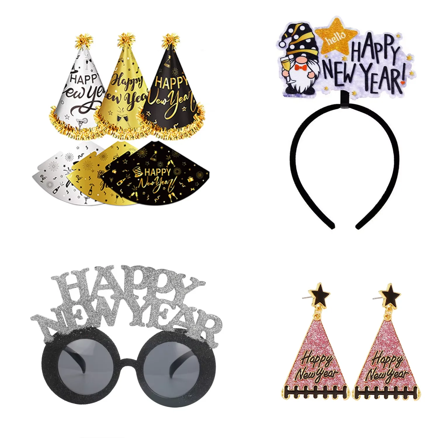 PESENAR товары для вечеринок на Новый год 2025, украшения с Новым годом, цилиндры, повязка на голову
PESENAR товары для вечеринок на Новый год 2025, украшения с Новым годом, цилиндры, повязка на голову