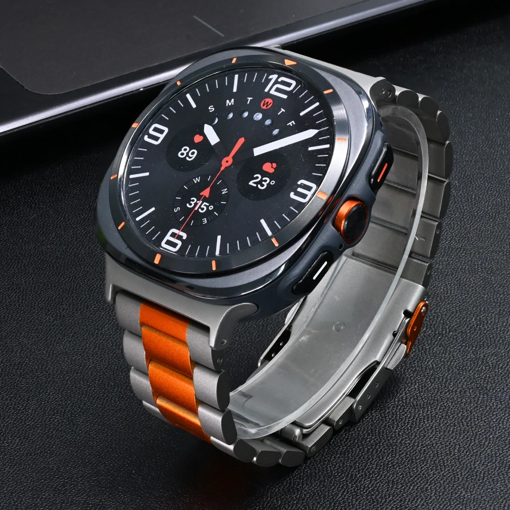 Titanium No Gaps Band for Samsung Galaxy Watch 7 Ultra 47mm Curved End Bracelet ULTRA 47MM Watchband Metal Business Luxury Strap
Titanium No Gaps Band for Samsung Galaxy Watch 7 Ultra 47mm Curved End Bracelet ULTRA 47MM Watchband Metal Business Luxury Strap