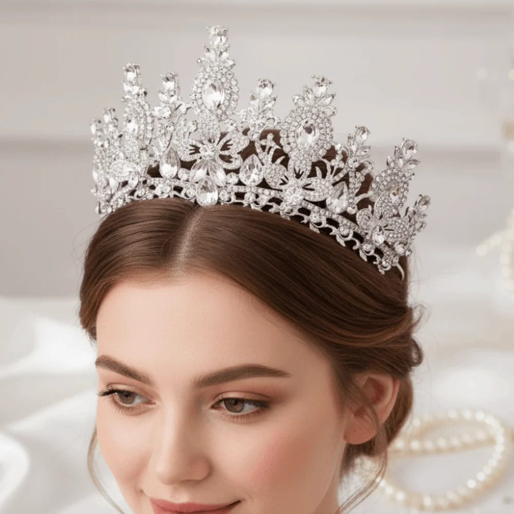 Princess Diadem Handmade Bridal Tiara Luxurious Exquisite Crystal Crown Ornate Sparkling Baroque Headpiece Prom
Princess Diadem Handmade Bridal Tiara Luxurious Exquisite Crystal Crown Ornate Sparkling Baroque Headpiece Prom