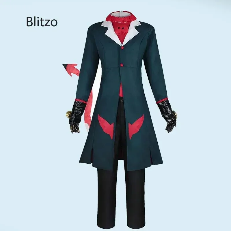 Anime Cosplay Hazbin Hotell Adult Blitzo Uniform Suit Jacket Pants with Tail Outfits for Halloween Blitzo Cosplay Costume
Anime Cosplay Hazbin Hotell Adult Blitzo Uniform Suit Jacket Pants with Tail Outfits for Halloween Blitzo Cosplay Costume