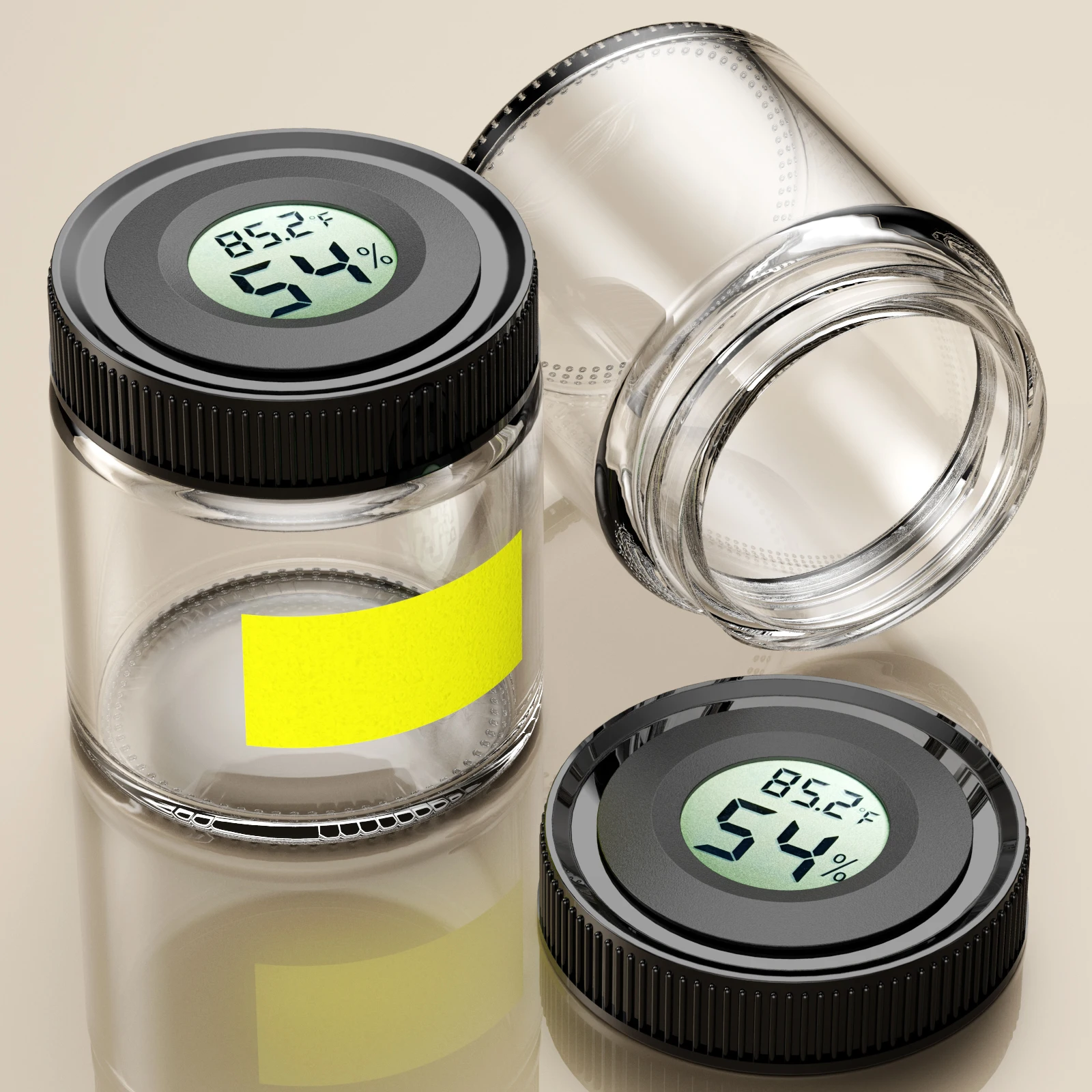 Classic Jar Smell Proof Jar,Herb Container,Dil Weed Container,Dil Weed Jar with Thermo-Hygrometer Lid
Classic Jar Smell Proof Jar,Herb Container,Dil Weed Container,Dil Weed Jar with Thermo-Hygrometer Lid