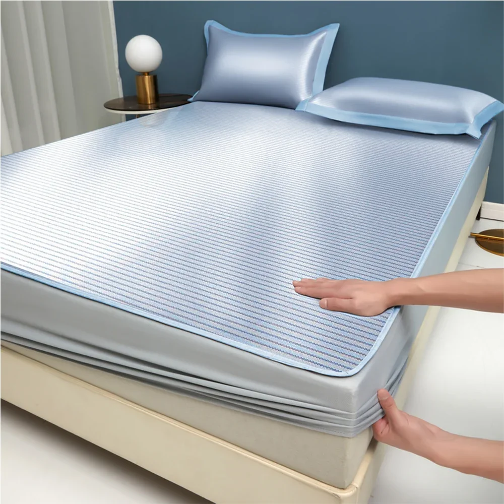 180x200CM (6ft) summer sheet, air-conditioned, ice, soft, anti-bacterial sheet, with two pillowcases
180x200CM (6ft) summer sheet, air-conditioned, ice, soft, anti-bacterial sheet, with two pillowcases