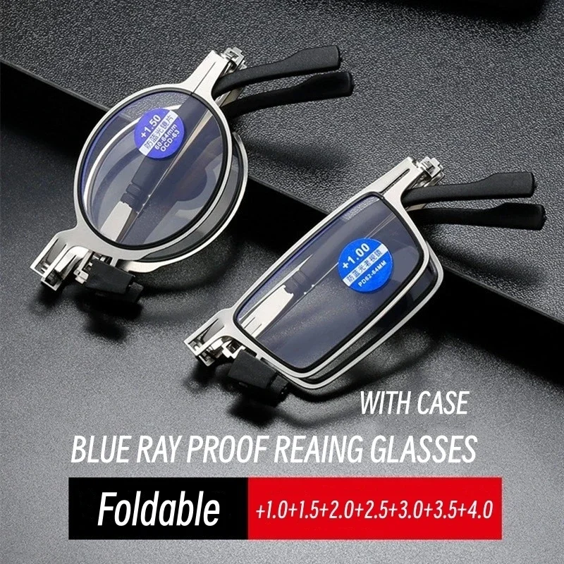 Foldable Portable Far Sight Eyewear Men's Ultra Light High Definition Reading Glasses Anti Blue Light Eyeglasses +1.0 To +4.0
Foldable Portable Far Sight Eyewear Men's Ultra Light High Definition Reading Glasses Anti Blue Light Eyeglasses +1.0 To +4.0
