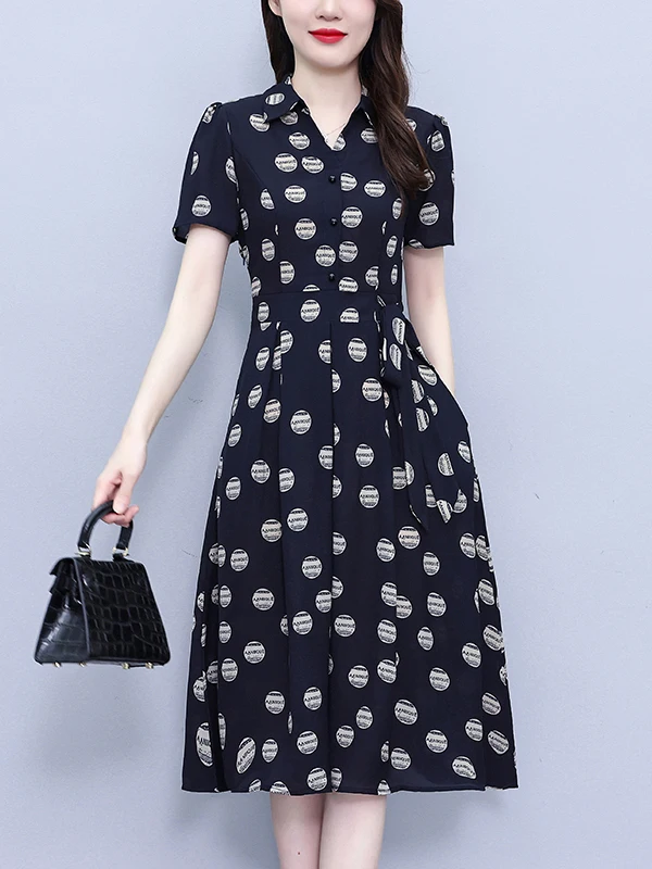 Elegant Summer New Style Women's Dress Versatile Fragrant Cloud Silk Print A-Line Midi Dress Knot V-Neck Zipper Clo...
Elegant Summer New Style Women's Dress Versatile Fragrant Cloud Silk Print A-Line Midi Dress Knot V-Neck Zipper Clo...