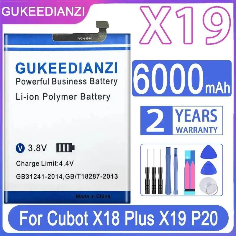 High-Capacity High Compatibility Mobile Phone Battery 6000mAh For Cubot X19
High-Capacity High Compatibility Mobile Phone Battery 6000mAh For Cubot X19