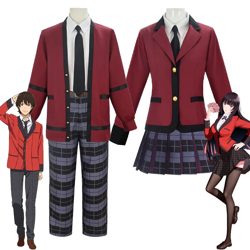 Kakegurui Костюм для косплея Jabami Yumeko, костюм для косплея Ryota Suzui, школьная форма для взрослых, униформа для ролевых игр на Хэллоуин
Kakegurui Костюм для косплея Jabami Yumeko, костюм для косплея Ryota Suzui, школьная форма для взрослых, униформа для ролевых игр на Хэллоуин