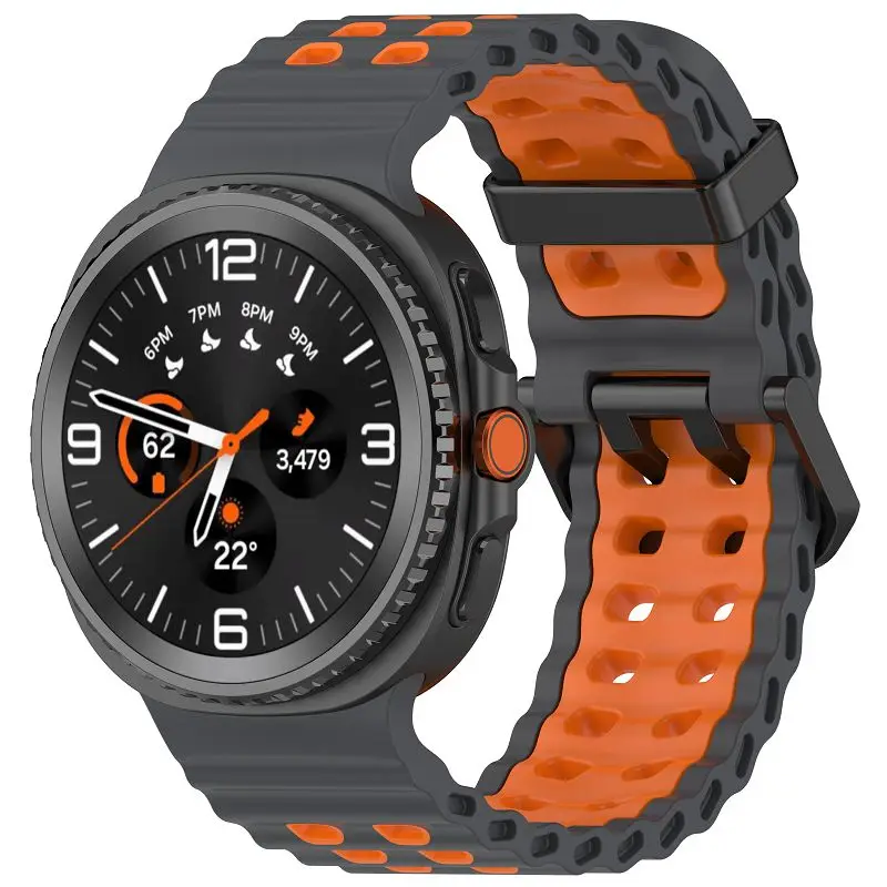 Rugged Silicone Bands for Samsung Galaxy Watch 8 40 44mm/ Classic 46mm Breathable Soft Sport Wristband Strap for Galaxy Watch 8
Rugged Silicone Bands for Samsung Galaxy Watch 8 40 44mm/ Classic 46mm Breathable Soft Sport Wristband Strap for Galaxy Watch 8