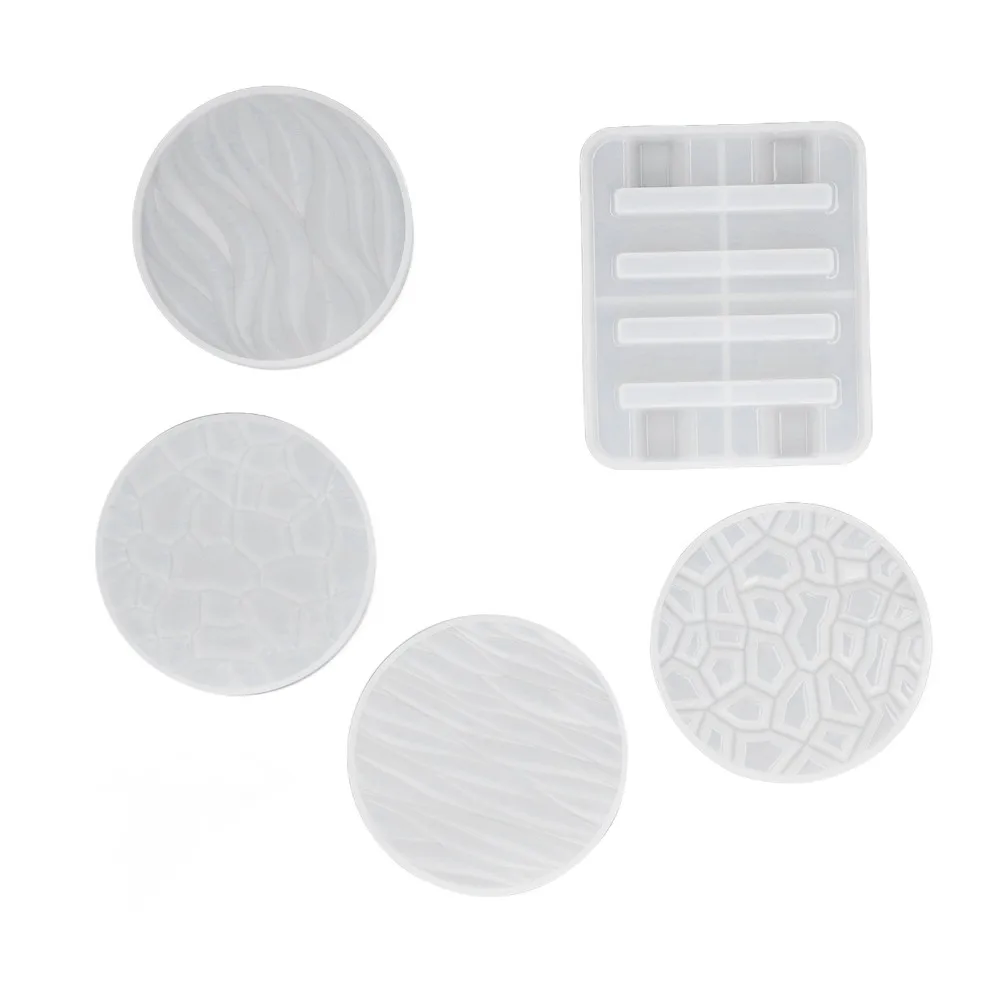 5pcs 3D Wavy Silicone Mould Durable Reusable Round Resin Mould Easy to Demould White DIY Coasters Mould Craft Lovers
5pcs 3D Wavy Silicone Mould Durable Reusable Round Resin Mould Easy to Demould White DIY Coasters Mould Craft Lovers