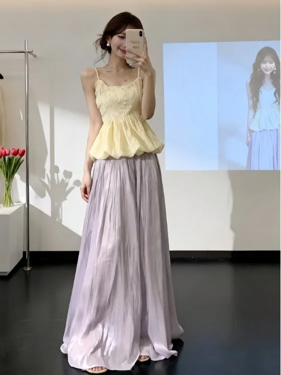 Spring New Style Anti-Aging Set Unique Beautiful Small Fragrance Style Slimming Slimming Strap Top Half Skirt Two Piece Set W...
Spring New Style Anti-Aging Set Unique Beautiful Small Fragrance Style Slimming Slimming Strap Top Half Skirt Two Piece Set W...