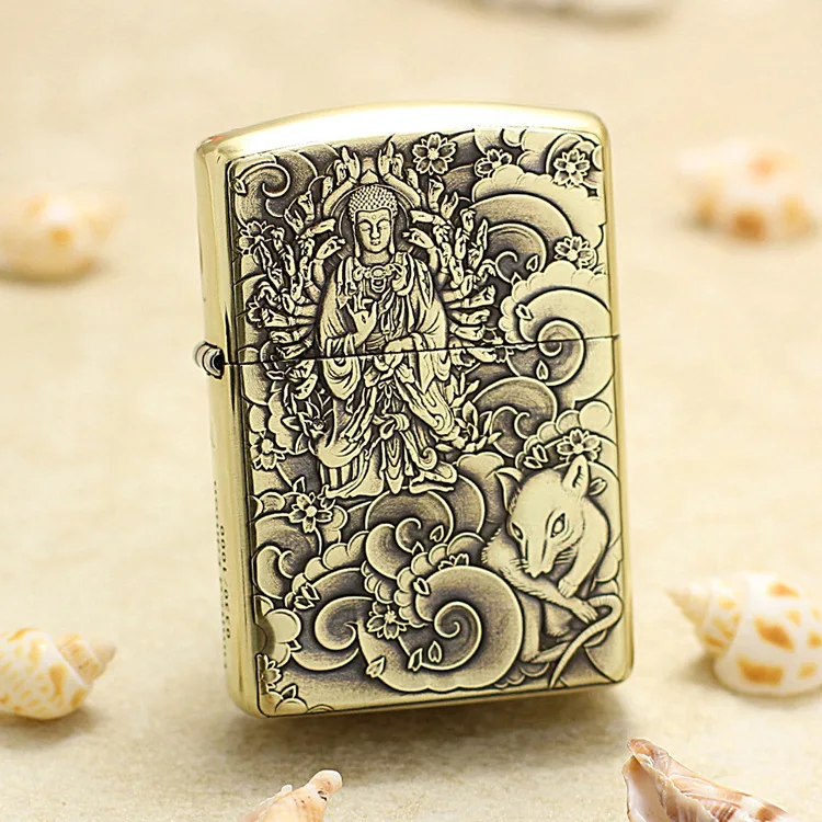 Genuine Zippo Zodiac rat oil lighter copper windproof cigarette Kerosene lighters Gift with anti-counterfeiting code
Genuine Zippo Zodiac rat oil lighter copper windproof cigarette Kerosene lighters Gift with anti-counterfeiting code