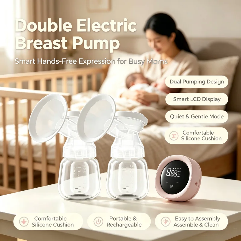 2026 Electric Portable Breast Pump Intelligent Quiet Painless High Suction suited for Postpartum Nursing Moms Silent Low Noise
2026 Electric Portable Breast Pump Intelligent Quiet Painless High Suction suited for Postpartum Nursing Moms Silent Low Noise