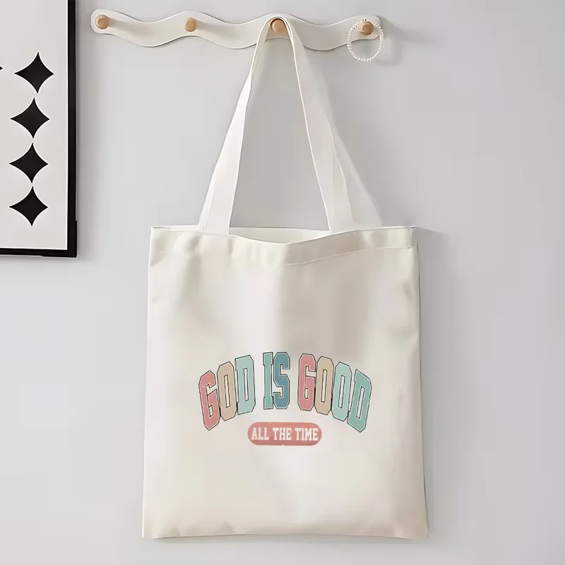 Canvas Tote Bag God Is Good All The Time Print Eco-Friendly Reusable Shoulder Bag for Students School & Everyday Carry
Canvas Tote Bag God Is Good All The Time Print Eco-Friendly Reusable Shoulder Bag for Students School & Everyday Carry