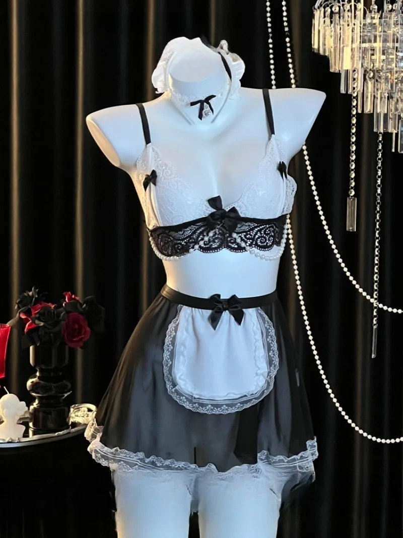 Chiffon See Through Maid Nightgown,Pearl Chain Halter Lingerie Dress Women,Pure Desire Backless Battle Robe,Deep V Sheer Mesh
Chiffon See Through Maid Nightgown,Pearl Chain Halter Lingerie Dress Women,Pure Desire Backless Battle Robe,Deep V Sheer Mesh