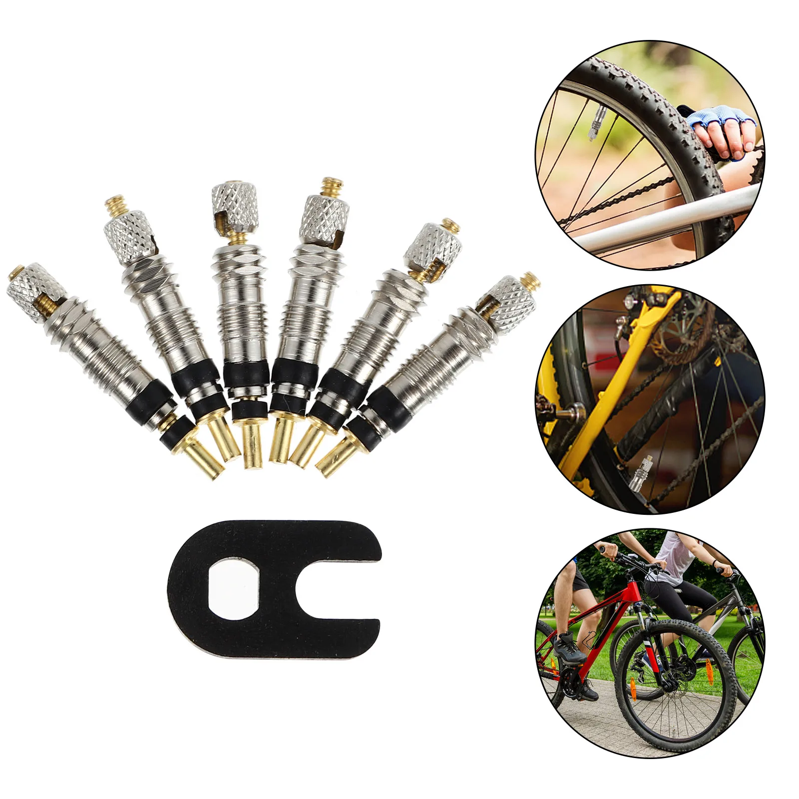 6pcs Presta Cores Bicycle Tubeless Remover Tool Bike Repair Stem Brass Alloy Durable Easy Install Replacement Tire Accessories
6pcs Presta Cores Bicycle Tubeless Remover Tool Bike Repair Stem Brass Alloy Durable Easy Install Replacement Tire Accessories