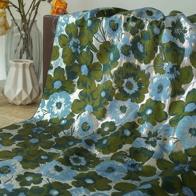 Spring Summer Blue Green Color Jacquard Brocade Fabric Fashion Dress Bag Decorative Sewing Fabric 50cmx155cm
Spring Summer Blue Green Color Jacquard Brocade Fabric Fashion Dress Bag Decorative Sewing Fabric 50cmx155cm