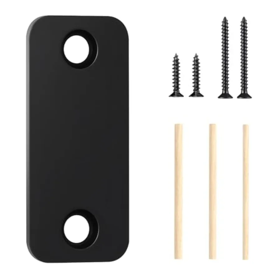Blank Door Hole Cover Plate 1" x 2-1/4", Round Corner Deadbolt Strike Plate, Stainless Steel Filler Plate with Wood Dowel Strip
Blank Door Hole Cover Plate 1" x 2-1/4", Round Corner Deadbolt Strike Plate, Stainless Steel Filler Plate with Wood Dowel Strip