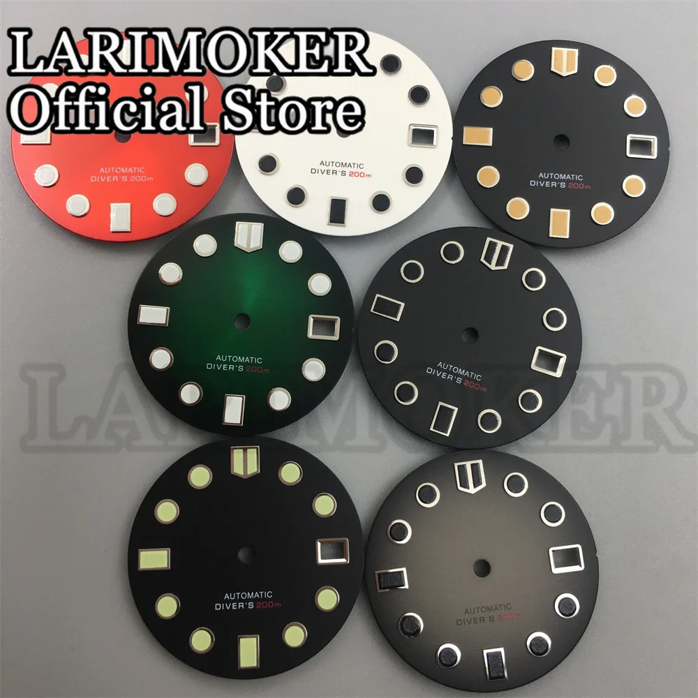 LARIMOKER 29MM Green luminous Sterile Dial Fit NH35 PT5000 Movement With Calendar Window Fit 3 O'Clock Crown 3.8 O'Clock Crown
LARIMOKER 29MM Green luminous Sterile Dial Fit NH35 PT5000 Movement With Calendar Window Fit 3 O'Clock Crown 3.8 O'Clock Crown