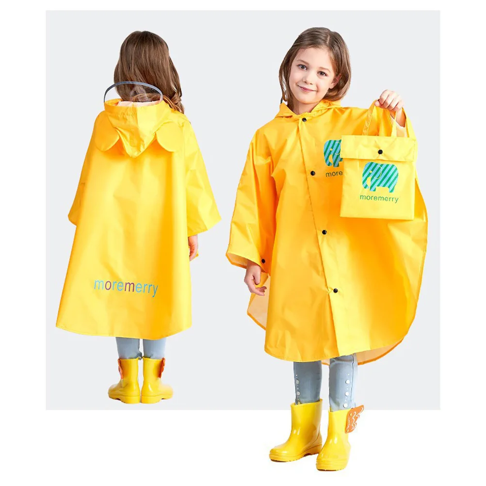 Kids Raincoat Lightweight Portable Hooded School Backpack Cycling Reusable Bright Colors Elastic Cuff Fold Compact Outdoor
Kids Raincoat Lightweight Portable Hooded School Backpack Cycling Reusable Bright Colors Elastic Cuff Fold Compact Outdoor