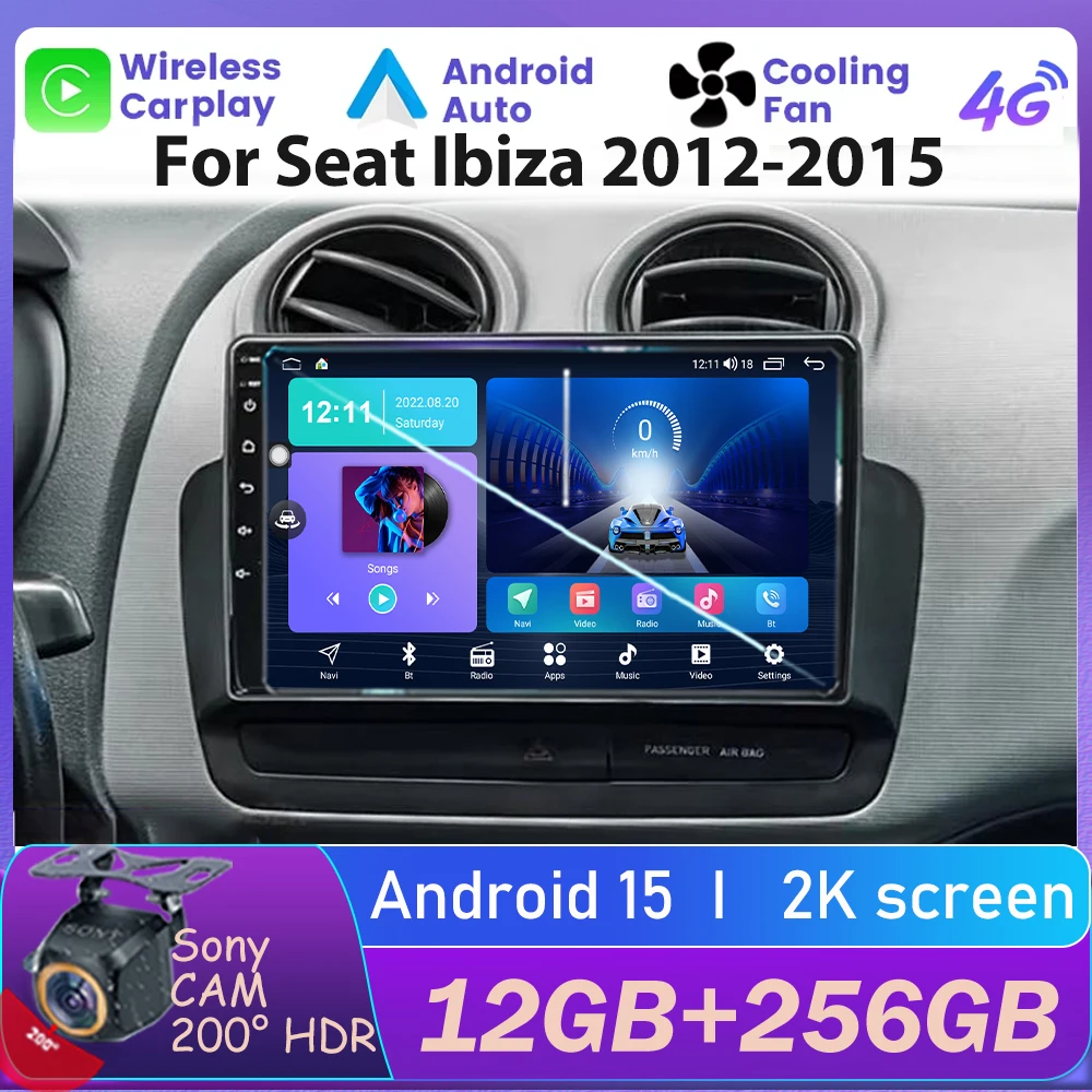 Android 15 для Seat Ibiza 2012-2015 автомобильный радиоприемник мультимедийный плеер радио сенсорный экран стерео Wi-Fi GPS навигация головное устройство автомобильный DVD
Android 15 для Seat Ibiza 2012-2015 автомобильный радиоприемник мультимедийный плеер радио сенсорный экран стерео Wi-Fi GPS навигация головное устройство автомобильный DVD