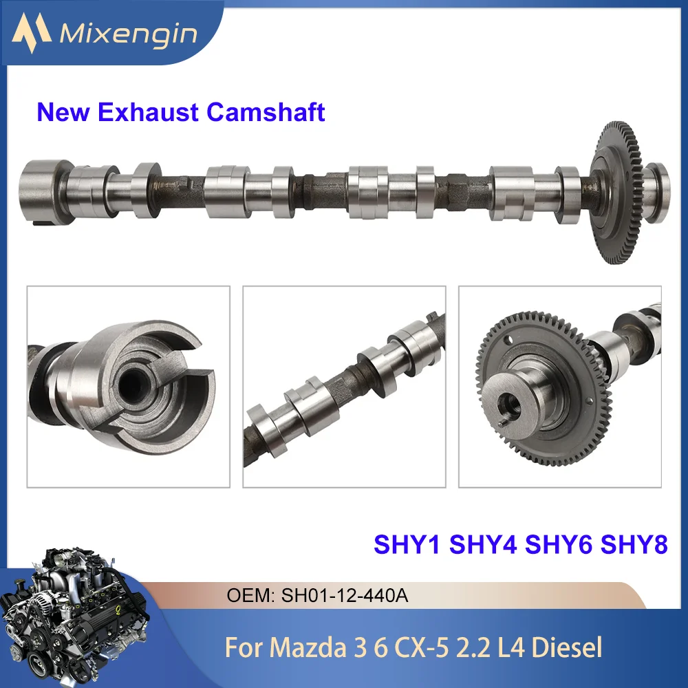 Распредвал двигателя или выхлопной системы подходит для Mazda 2.2 L4 Diesel SHY1 SHY4 SHY6 SHY8 для 12-19 Mazda 3 6 CX5 2.2T SH0112420A SH0112440A 
Распредвал двигателя или выхлопной системы подходит для Mazda 2.2 L4 Diesel SHY1 SHY4 SHY6 SHY8 для 12-19 Mazda 3 6 CX5 2.2T SH0112420A SH0112440A